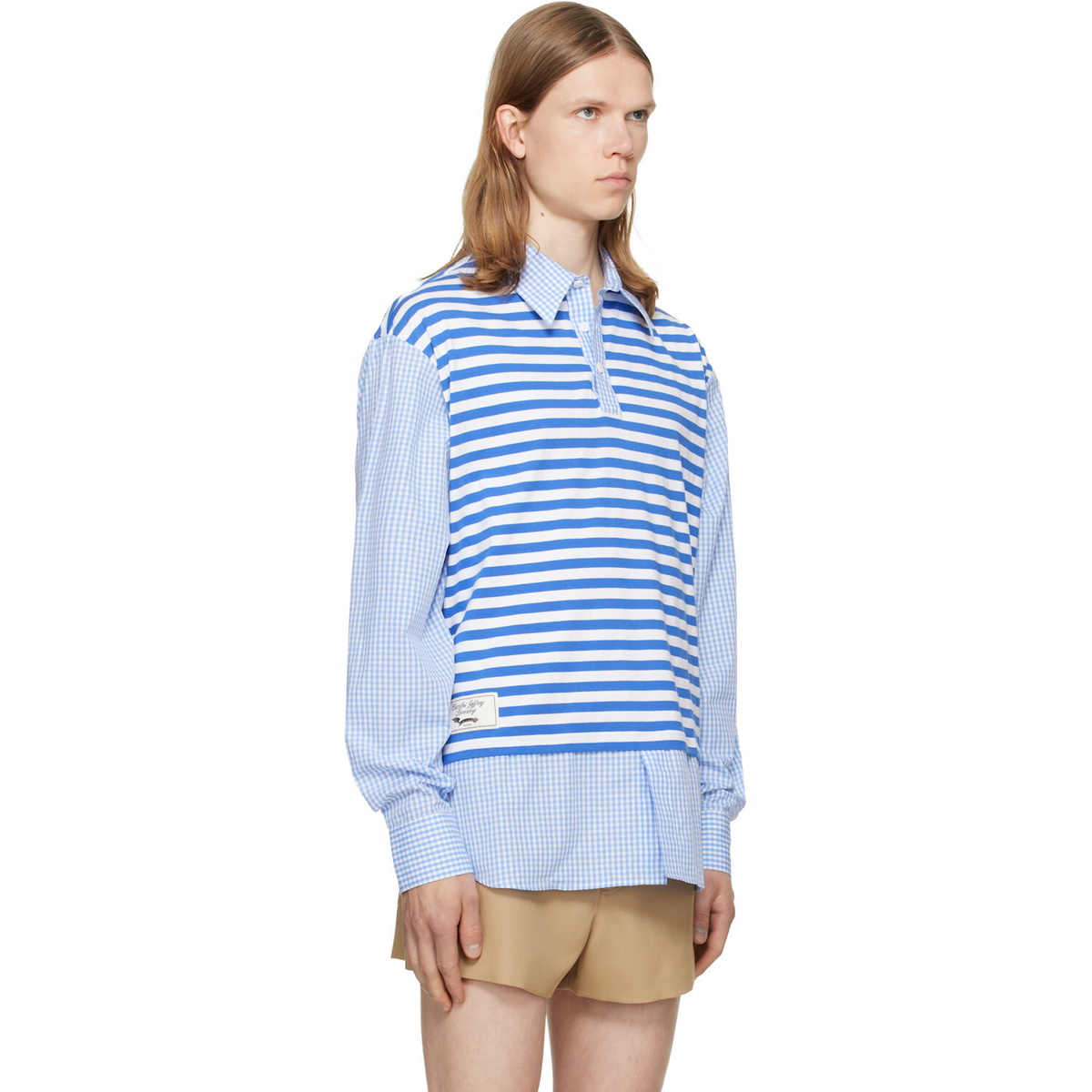 Charles Jeffrey LOVERBOY Blue Merge Shirt