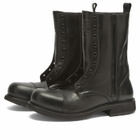 Balenciaga Men's Laceless Truck Lace Up Boot in Black