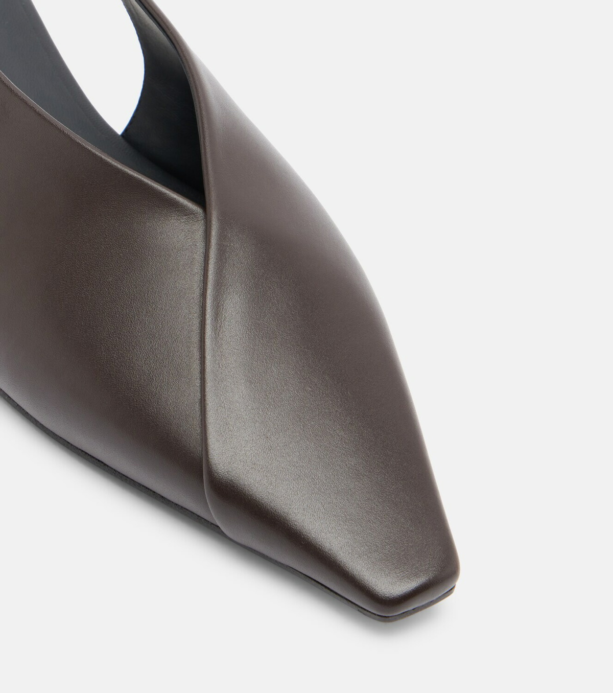 Brunello Cucinelli Leather slingback flats