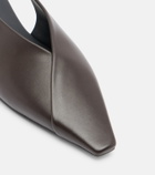 Brunello Cucinelli Leather slingback flats