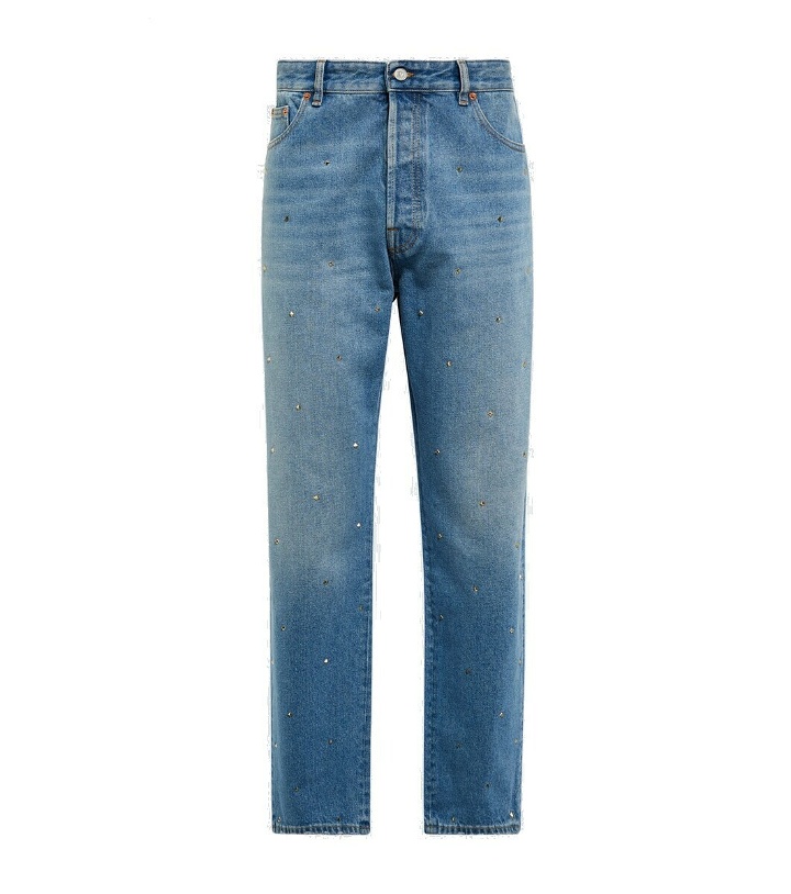 Photo: Valentino Rockstud cotton denim jeans