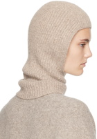 Lauren Manoogian Taupe Soft Rib Balaclava