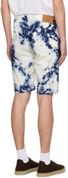 Massimo Alba Blue & White Kaleidoscope Shorts