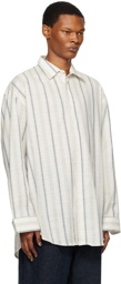 Cordera Off-White Striped Checkered Shirt