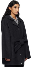 KHAITE Gray Hessner Coat