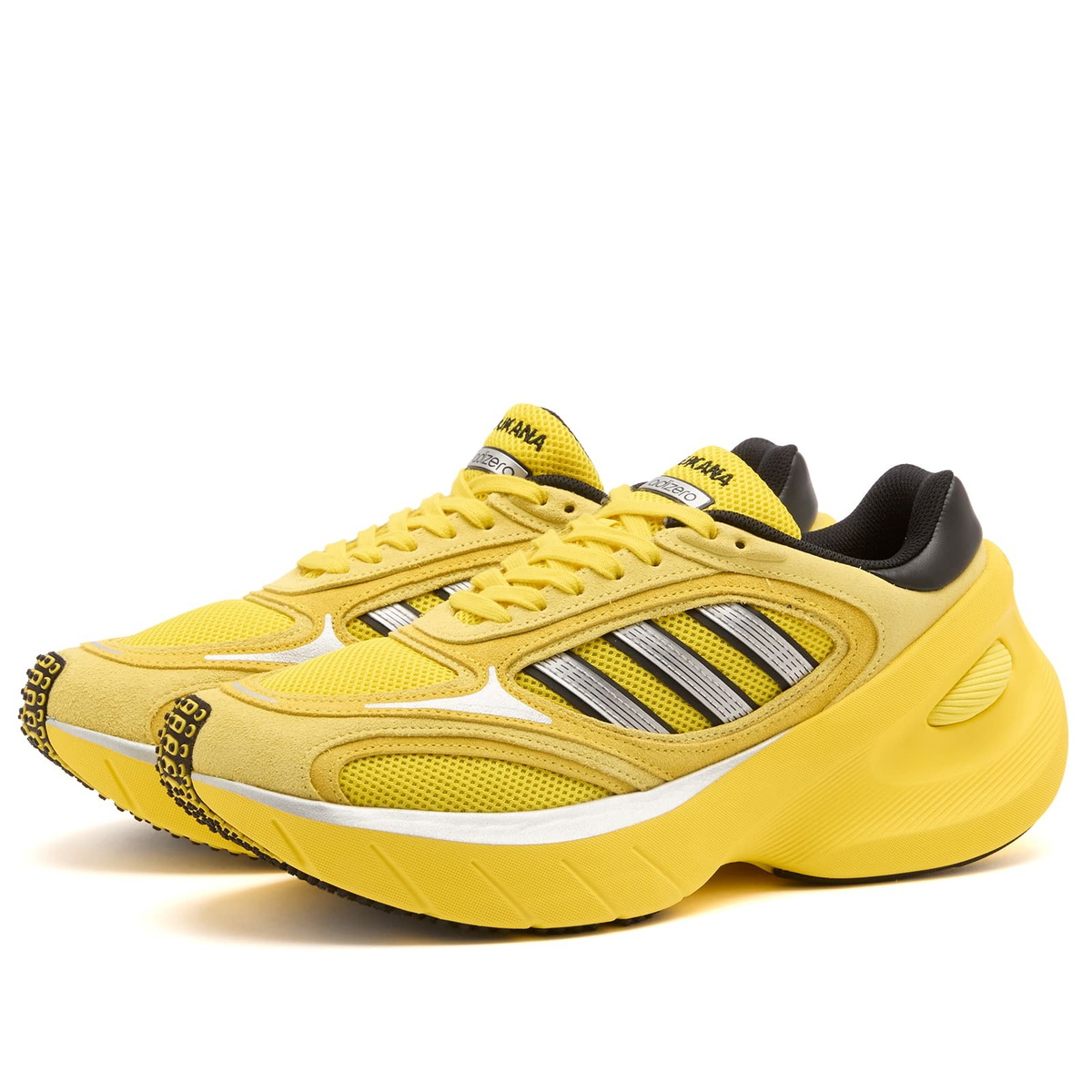 Adidas Men's OG LA Adizero Goukana Sneaker in Yellow/Light Yellow/Core Black