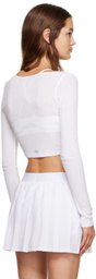 Alo White Whisper Cardigan