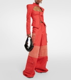 Didu High-rise wide-leg cotton pants