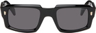 Cutler and Gross Black 9495 Rectangle Sunglasses
