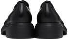 Ferragamo Black Chunky Lace Up Derbys