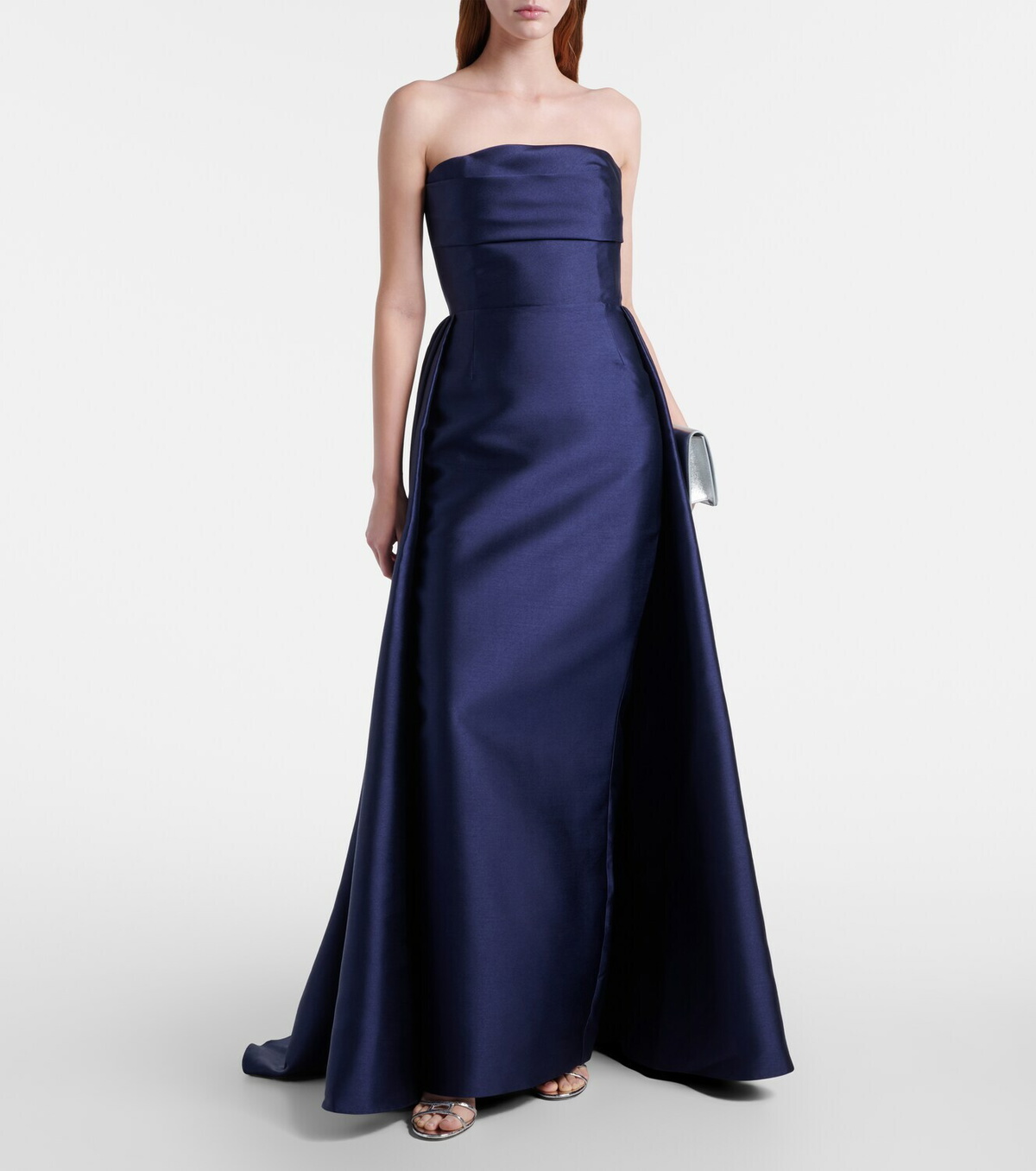Solace London Strapless satin gown