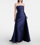 Solace London Strapless satin gown
