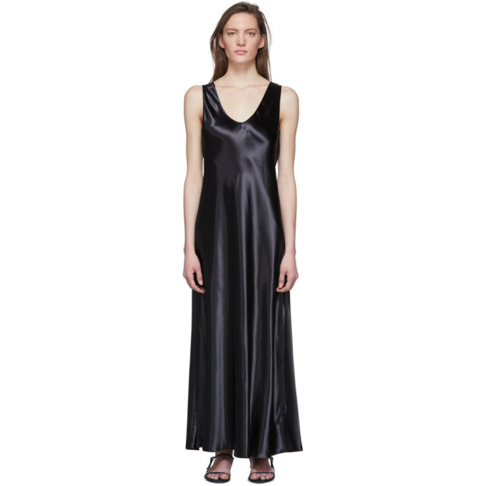 The Row Black Satin Natasha Dress The Row