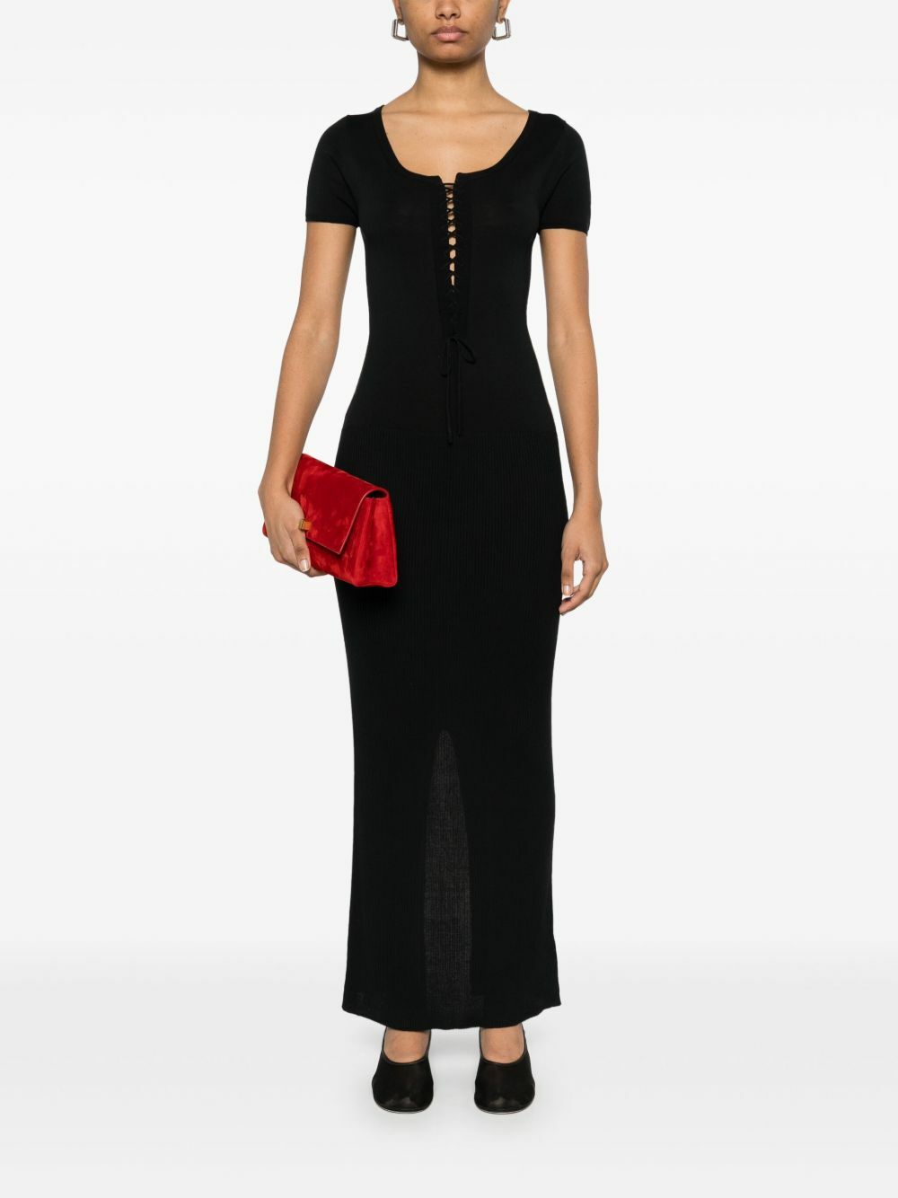 Judy Turner Ribbed-Knit Dress