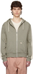 Wales Bonner Beige & Green Power Hoodie