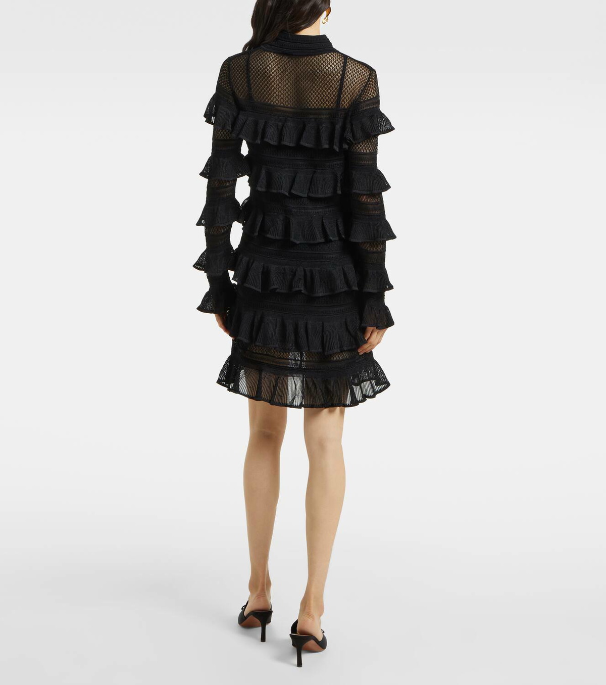 【Zimmermann】Crush High Neck Frilled knitted minidress Zimmermann Crush High Neck Frilled knitted minidress Zimmermann