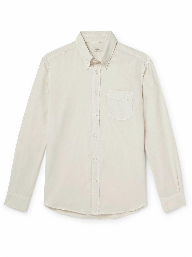 Photo: Altea - Ivy Button-Down Washed Lyocell and Cotton-Blend Twill Shirt - White