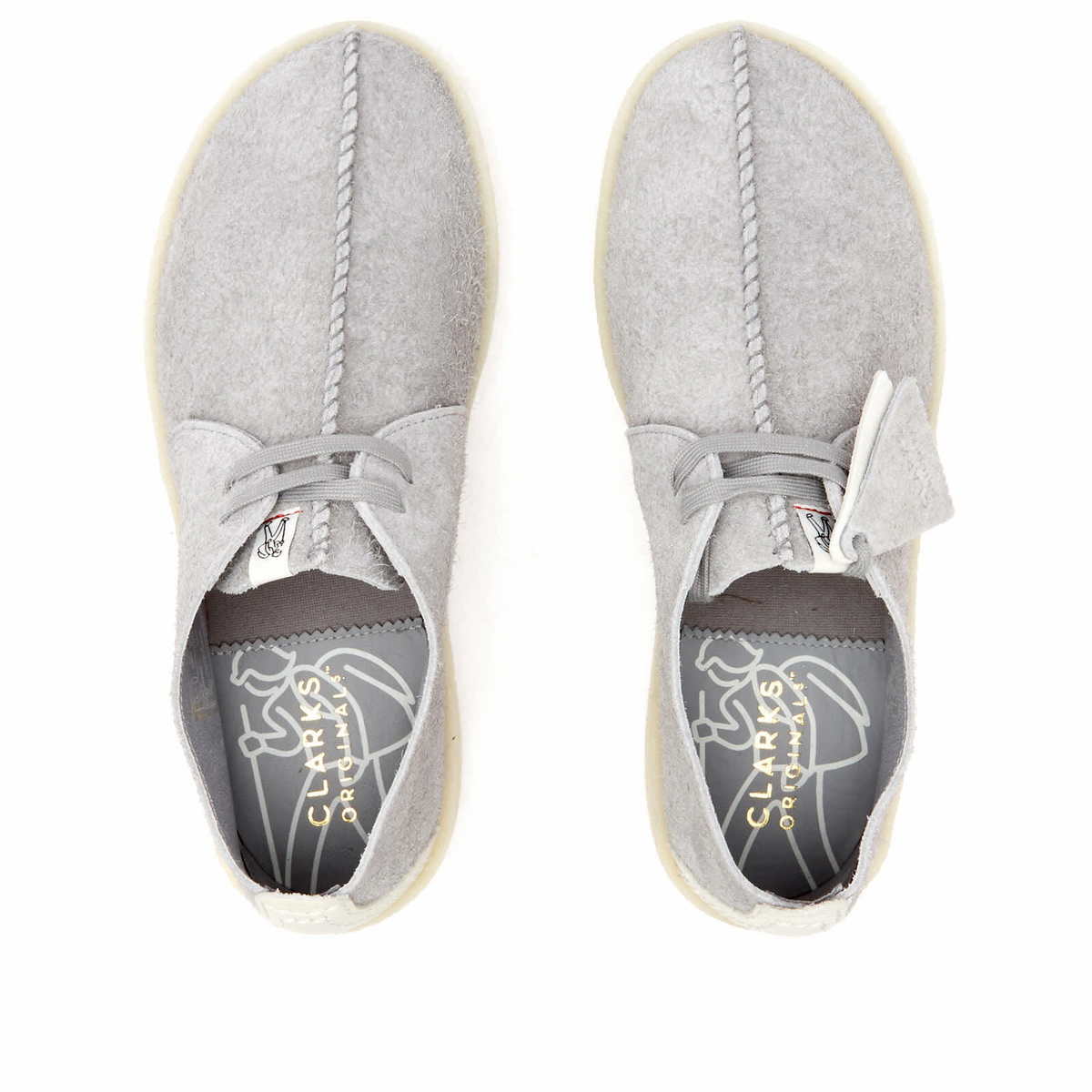 Clarks Originals Men's Trek Cup in Grey Hairy Suede Clarks Originals
