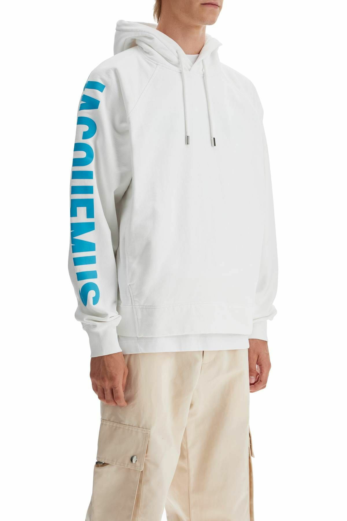 JACQUEMUS le hoodie typo hoodie White Jacquemus