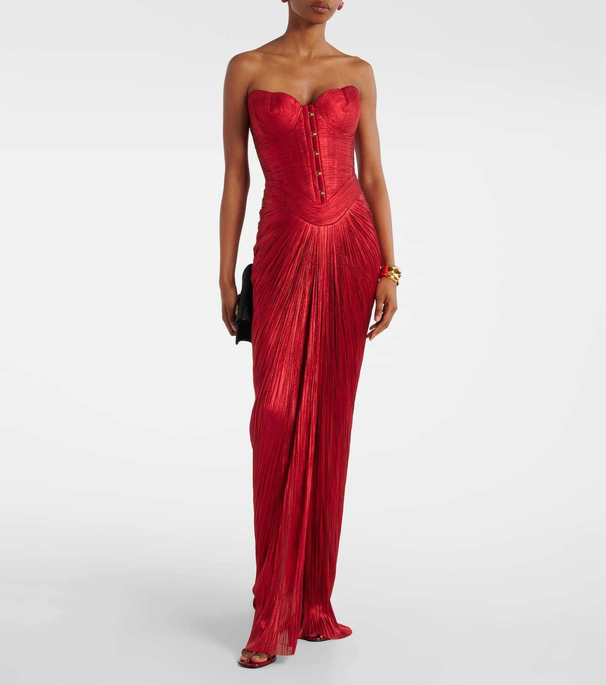 Maria Lucia Hohan Kiera silk tulle corset gown