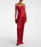 Maria Lucia Hohan Kiera silk tulle corset gown