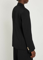 Wales Bonner Harmony Wool Gabardine Blazer Black