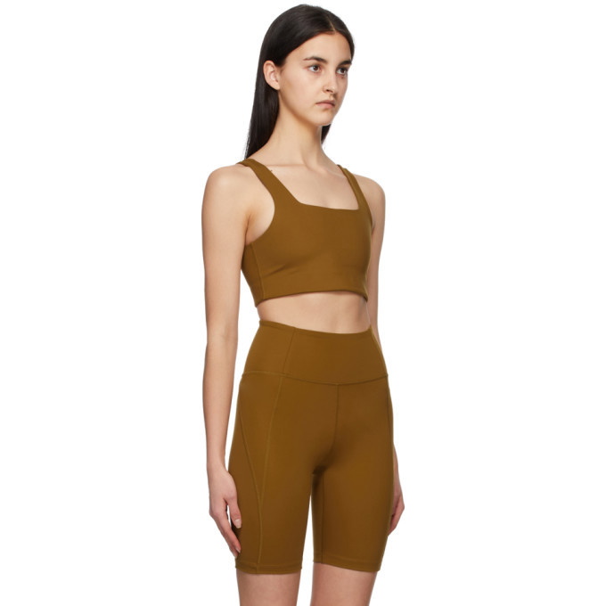 Girlfriend Collective Tan Tommy Sports Bra Girlfriend Collective