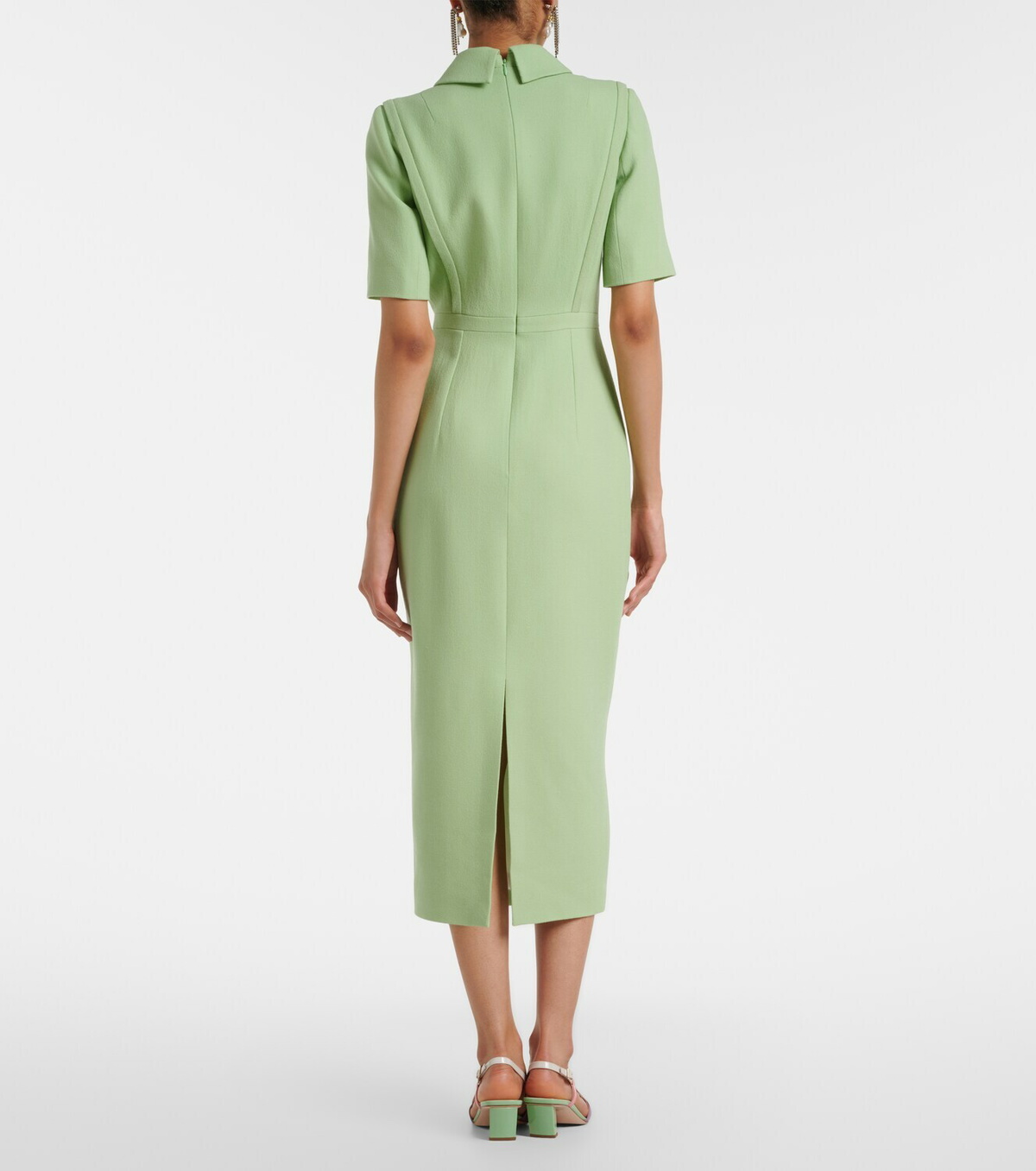 Emilia Wickstead Valletta wool crêpe midi dress