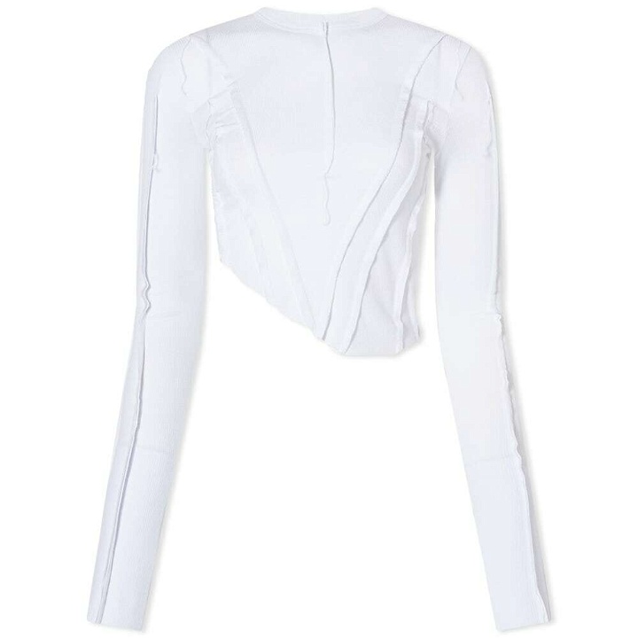 Photo: Sami Miro Vintage Women's Long Sleeve Asymmetric T-Shirt in White