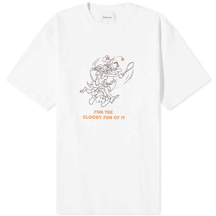 Photo: Palmes Men's Bloody Fun T-Shirt in White