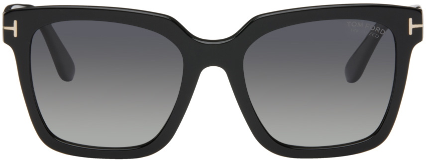 【関税込み】TOM FORD ブラック Selby サングラス Tom Ford SELBY FT 0952 Shiny Black/Grey 55/19/140 women