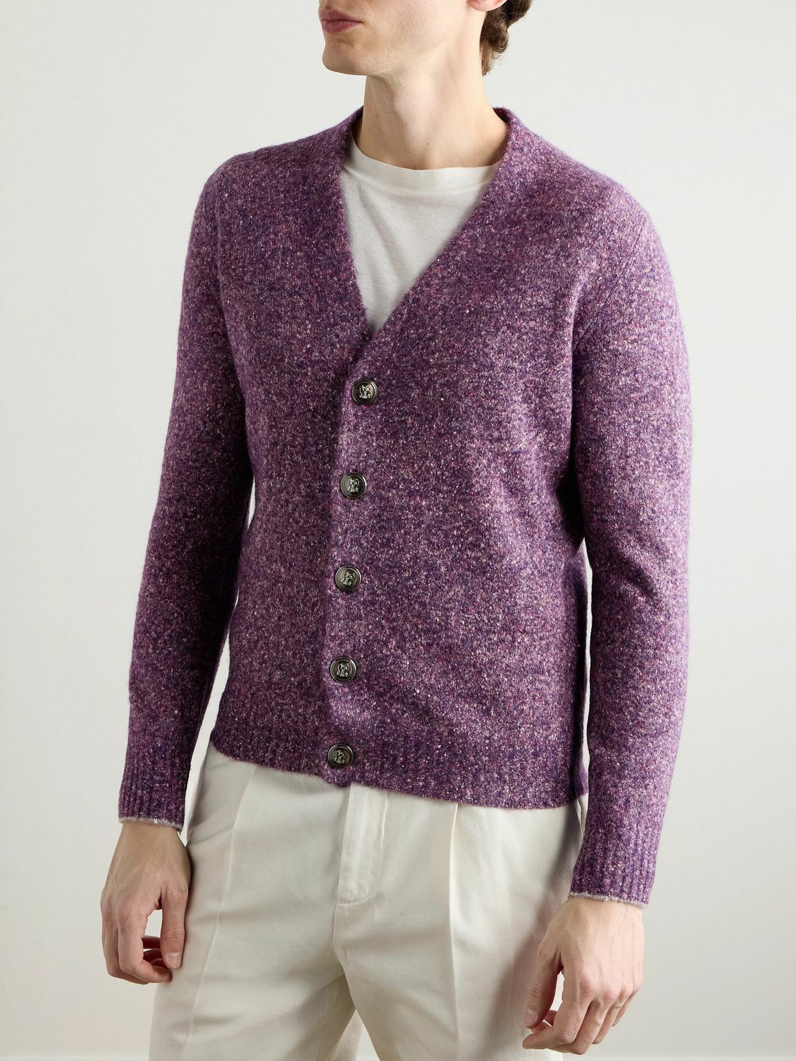 Brunello Cucinelli - Knitted Cardigan - Purple Brunello Cucinelli