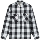 Dickies Men's Lined Sacramento Check Overshirt in Black