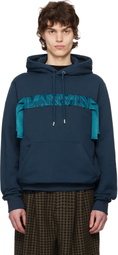 Lanvin Navy Curb Lace Hoodie