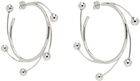 HUGO KREIT Silver Vortex Hoop Earrings