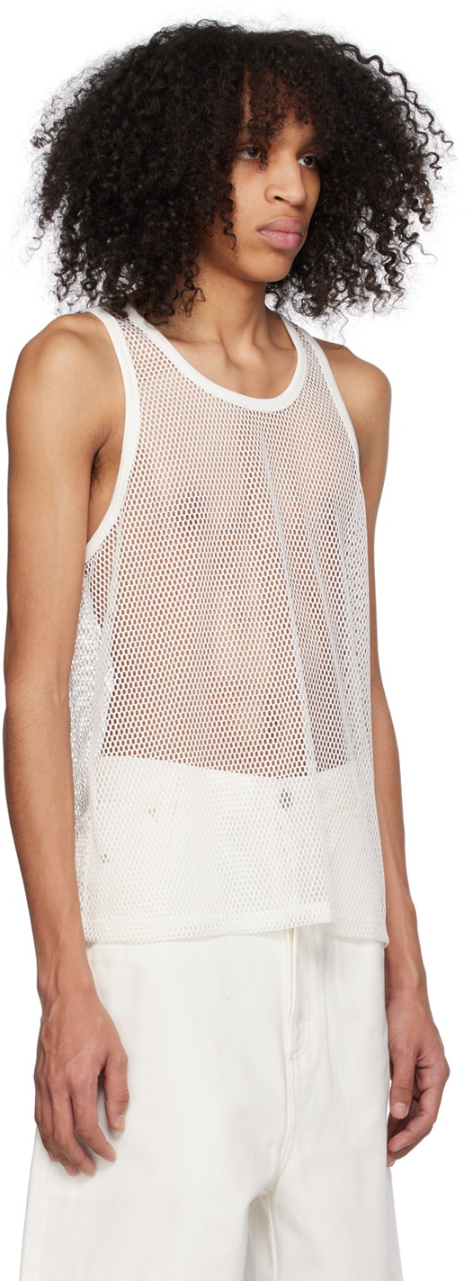 White mesh hotsell tank top