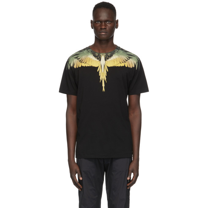 Photo: Marcelo Burlon County of Milan Black and Yellow Wings T-Shirt