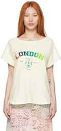 Rose Murdoch SSENSE Exclusive Off-White Reversible T-Shirt