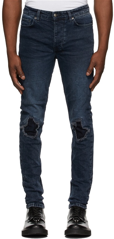 Photo: Ksubi Navy Kolla Slashed Chitch Jeans
