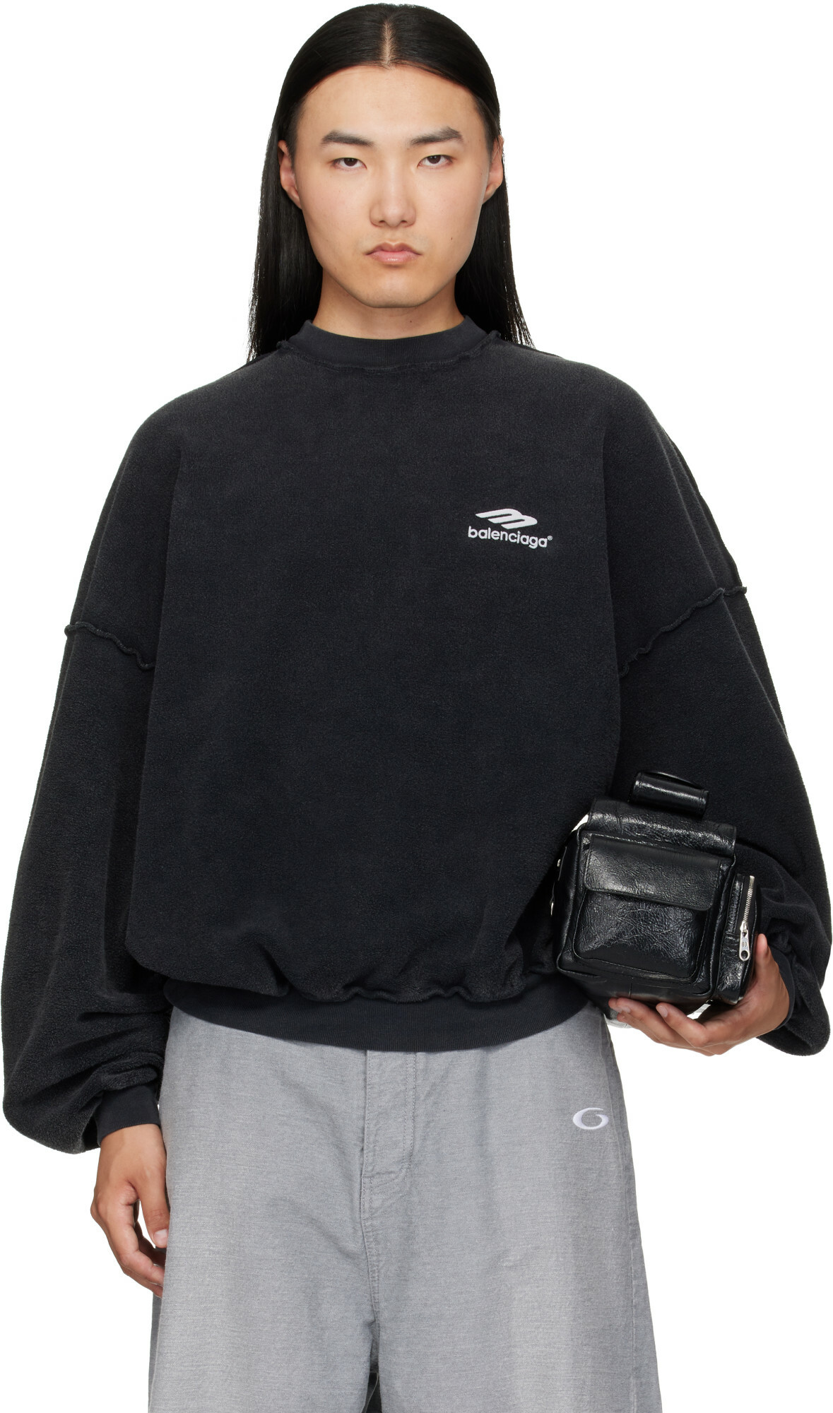 Balenciaga Black Inside Out Sweatshirt