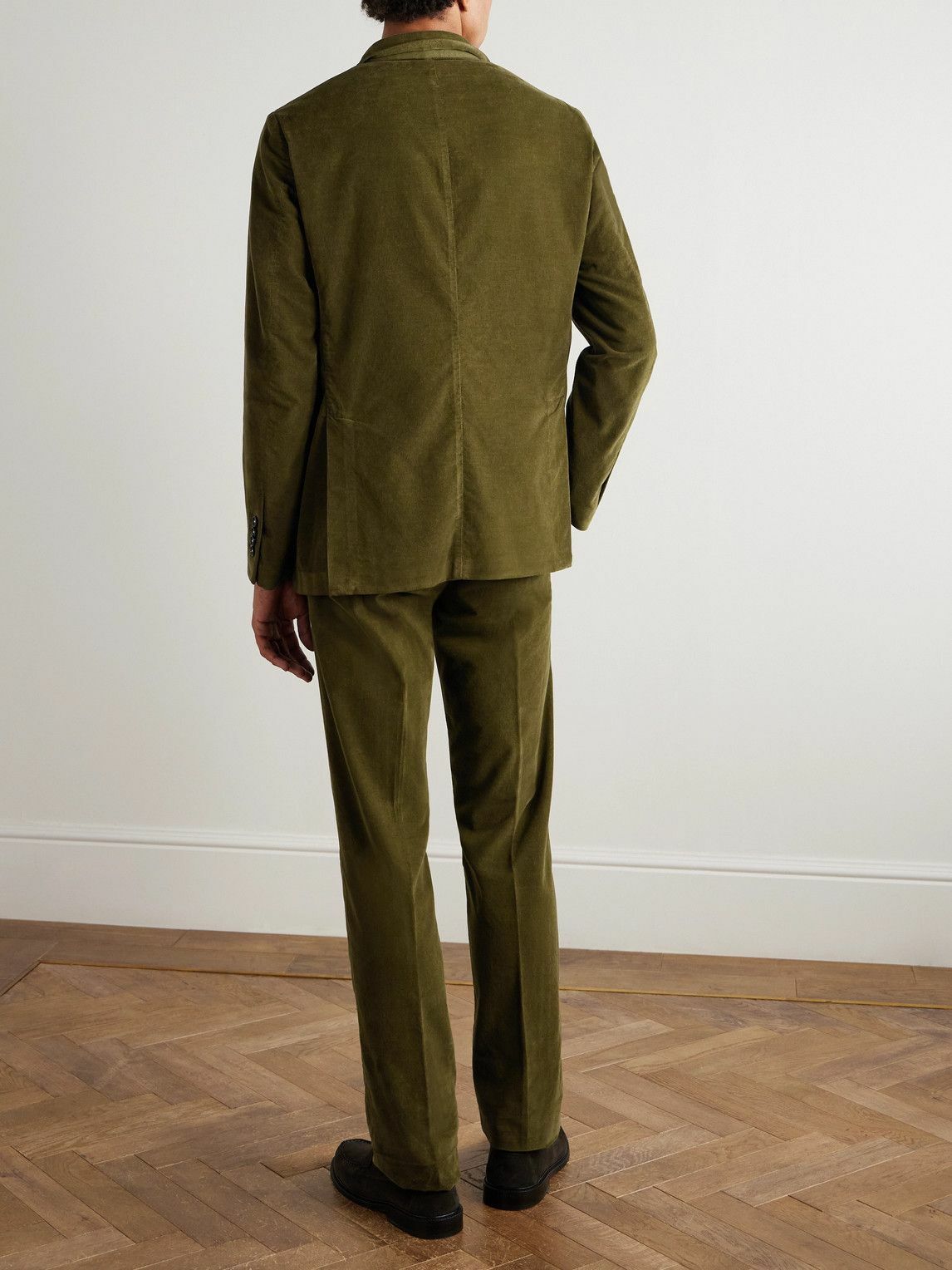 Massimo Alba - Sand Cotton-Corduroy Suit - Green