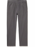 Barena - Tapered Garment-Dyed Stretch Cotton-Gabardine Trousers - Gray