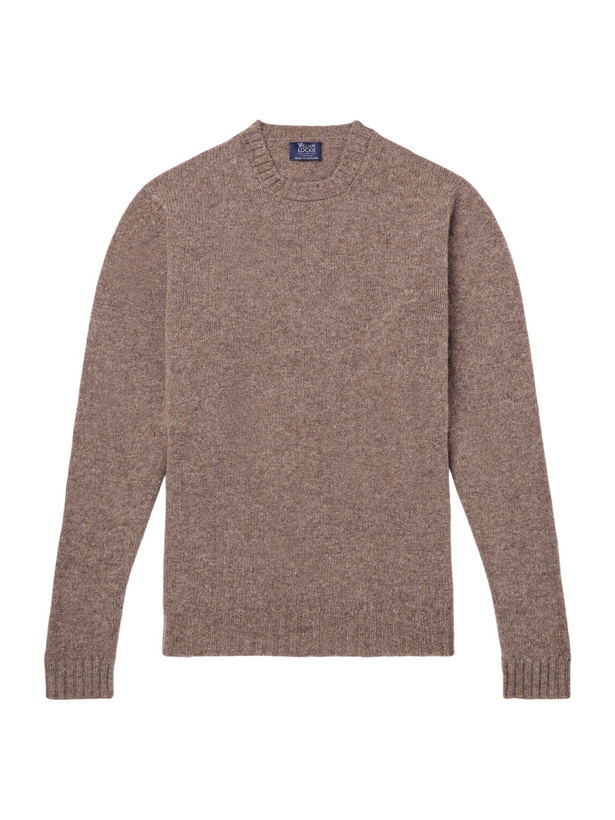 Photo: William Lockie - Aryan Wool Sweater - Brown