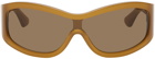 Port Tanger SSENSE Exclusive Brown Ice Studios Edition Nunny Sunglasses