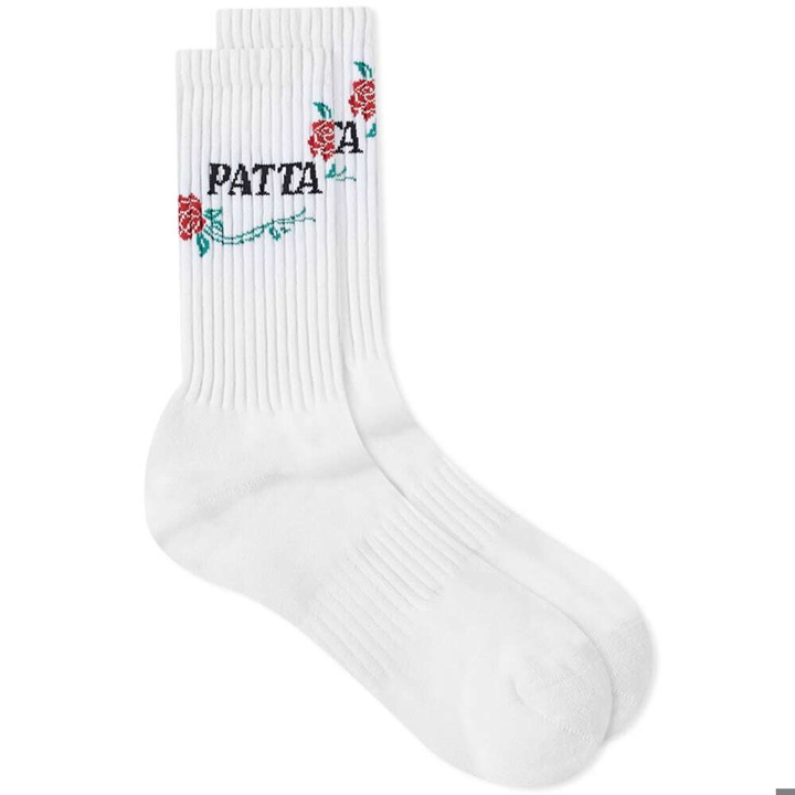 Photo: Patta Men's Rose Sport Sock in White