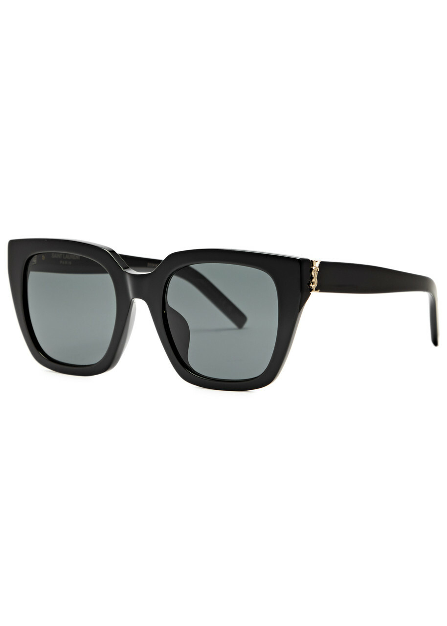 Saint Laurent Oversized Square-frame Sunglasses - Black - One Size