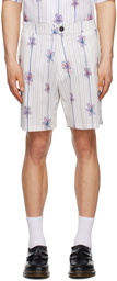 EGONlab Beige Floral Shorts