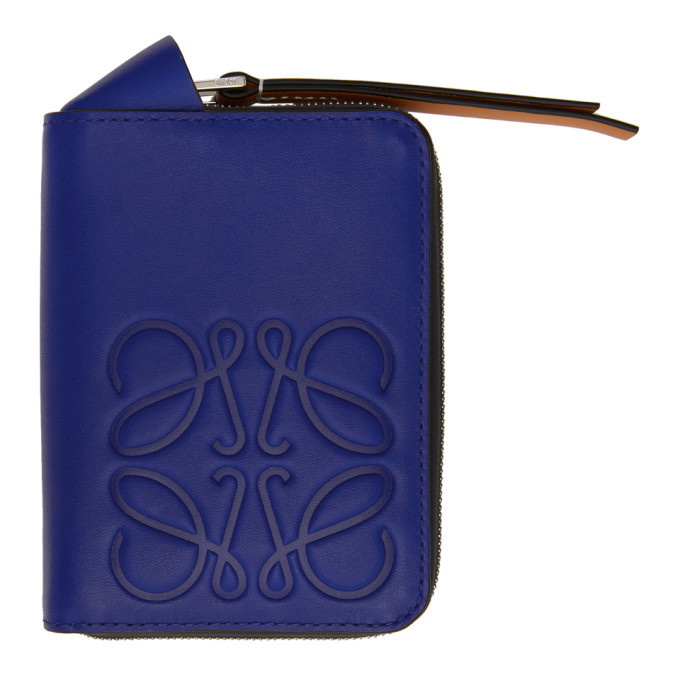 Photo: Loewe Blue Brand 6 Card Zip Wallet