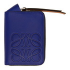 Loewe Blue Brand 6 Card Zip Wallet