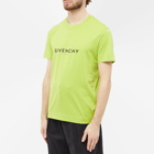 Givenchy Men's Reverse Print T-Shirt in Citrus Green